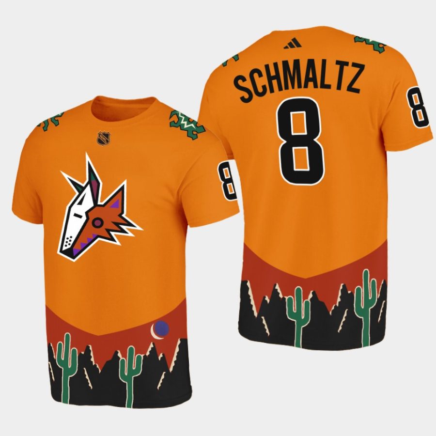 coyotes nick schmaltz orange special edition reverse retro 2.0 t shirt