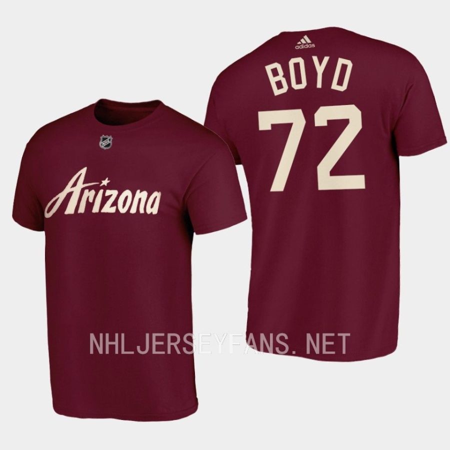 coyotes travis boyd garnetthird 2022 23desert night alternate t shirt