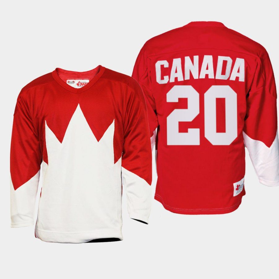 curtis lazar canada red summit series replica jersey