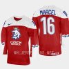 czech republic marcel marcel 2023 iihf world junior championship jersey red