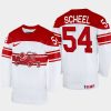 denmark hockey felix scheel 2022 iihf world championship home jersey white