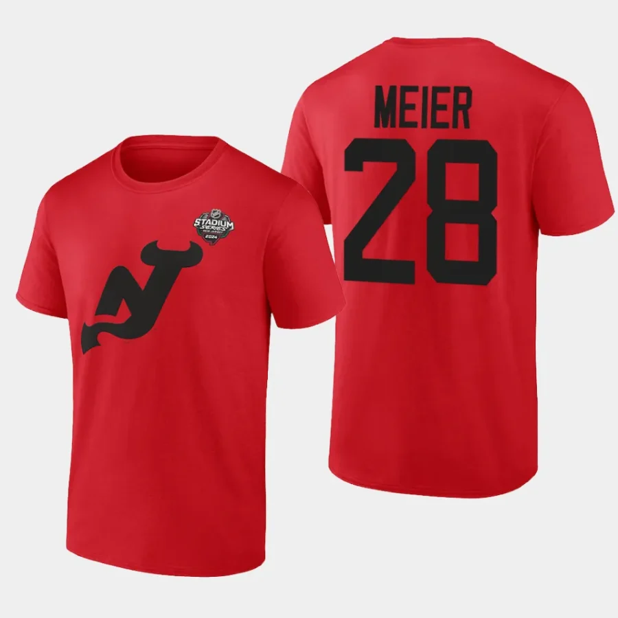 devils timo meier redlogo 2024 nhl stadium series t shirt