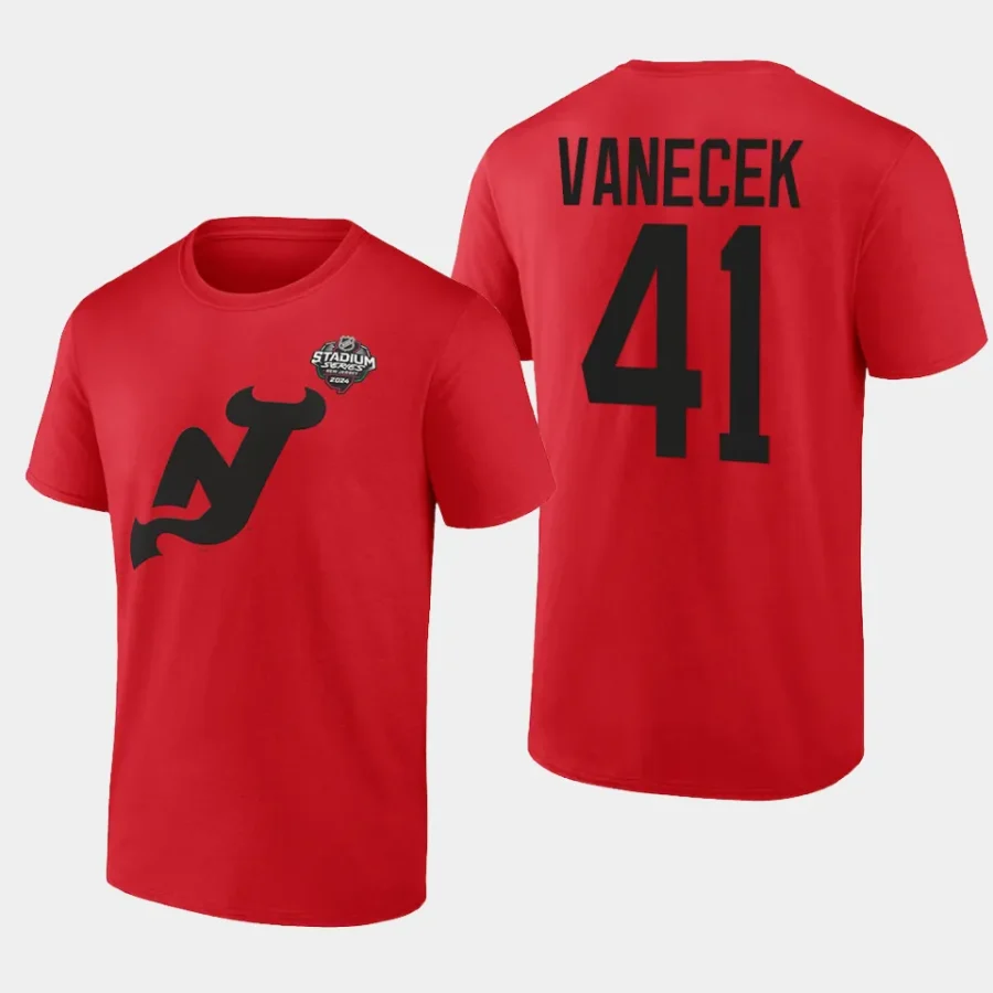 devils vitek vanecek redlogo 2024 nhl stadium series t shirt