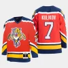 dmitry kulikov panthers red 95 96 authentic blue line jersey