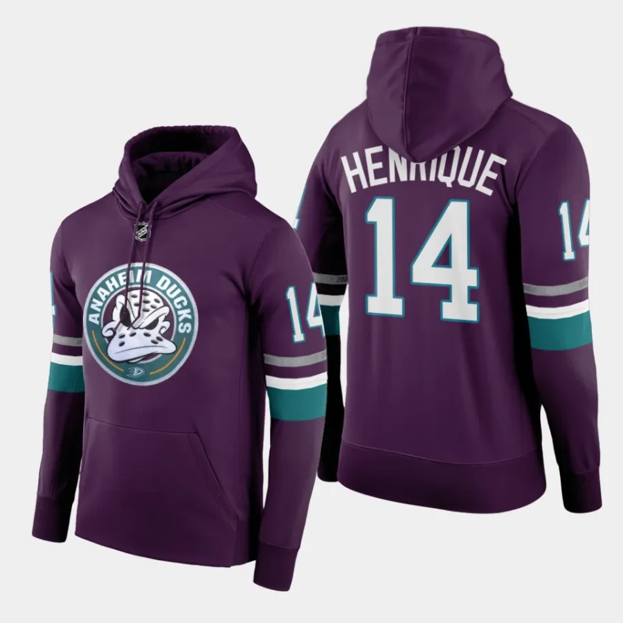 ducks adam henrique purple 2023 2430th anniversary pullover hoodie