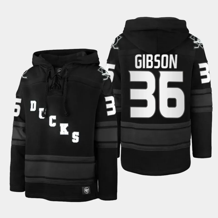 ducks john gibson anthracite stadium lights superior lacer hoodie