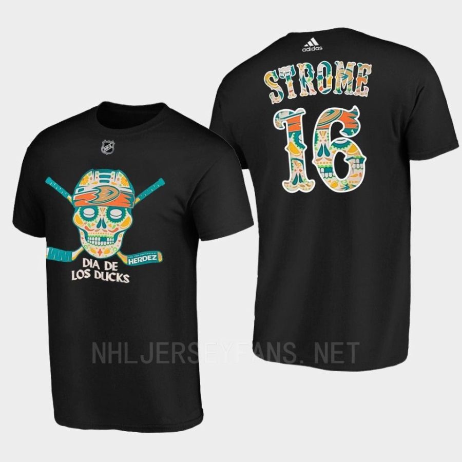 ducks ryan strome black dia de muertos night tee