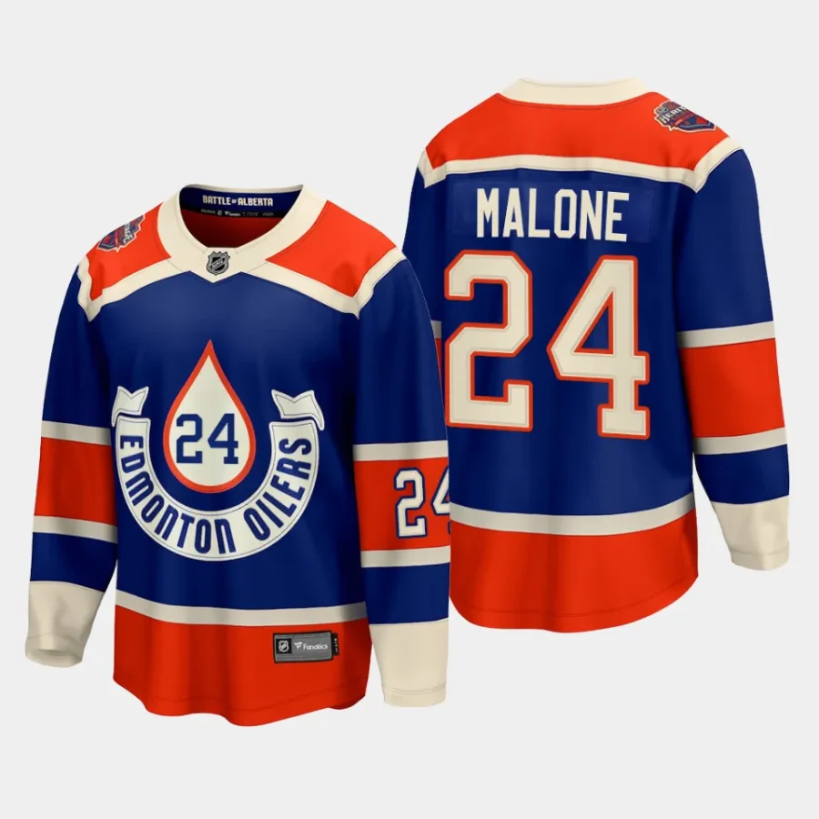 edmonton oilers brad malone 2023 nhl heritage classic premier breakaway player jersey royal