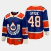 edmonton oilers carter savoie 2023 nhl heritage classic premier breakaway player jersey royal