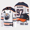 edmonton oilers connor mcdavid 2022 pacific conference champions away jersey white