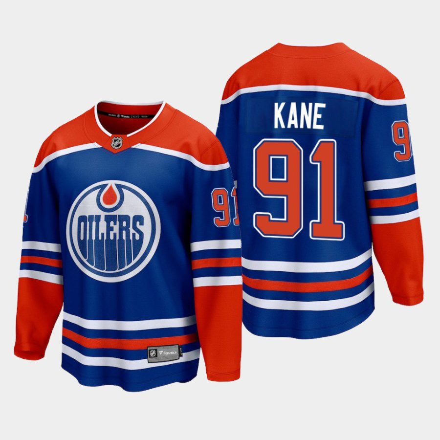 edmonton oilers evander kane home 2022 23 premier breakaway player jersey royal