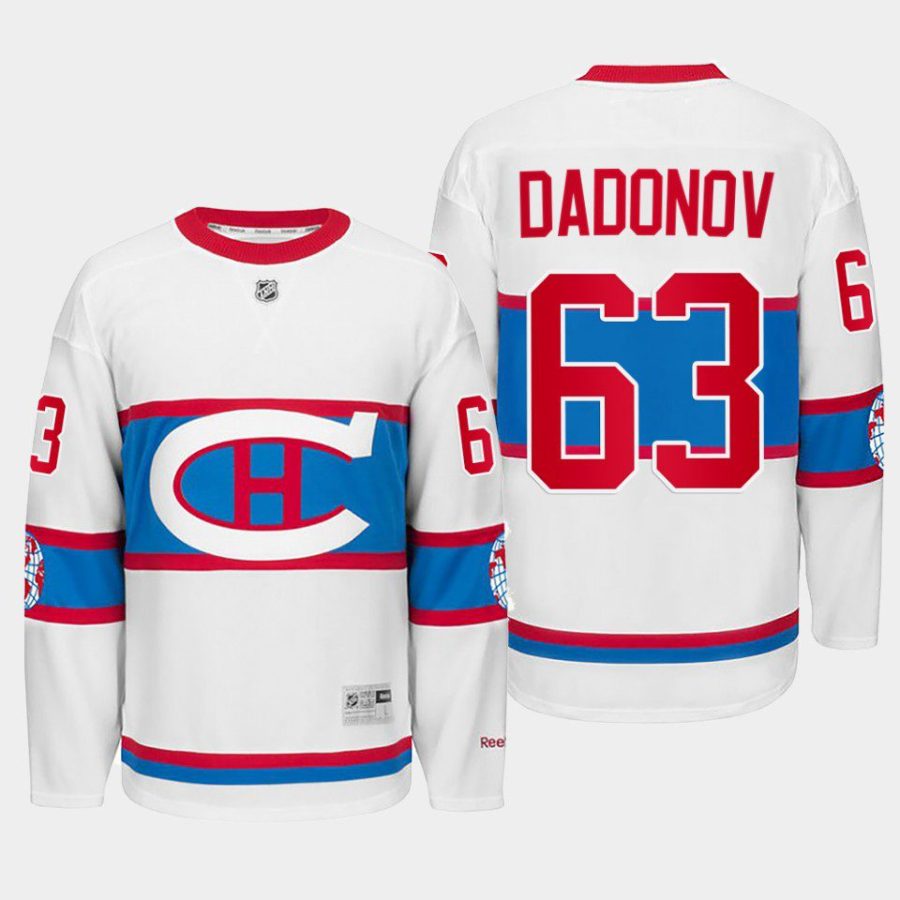 evgenii dadonov canadiens white winter classic 2016 throwback jersey