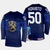 finland hockey miika koivisto 2023 iihf world championship men away jersey navy