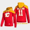 flames mikael backlund red stylish aeroready pullover hoodie