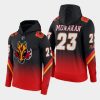 flames sean monahan black red alternate color crash hoodie