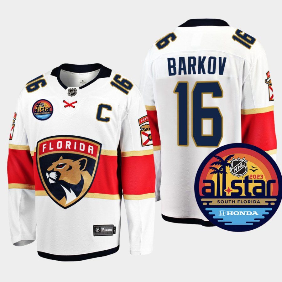 florida panthers aleksander barkov 2023 nhl all star away jersey white