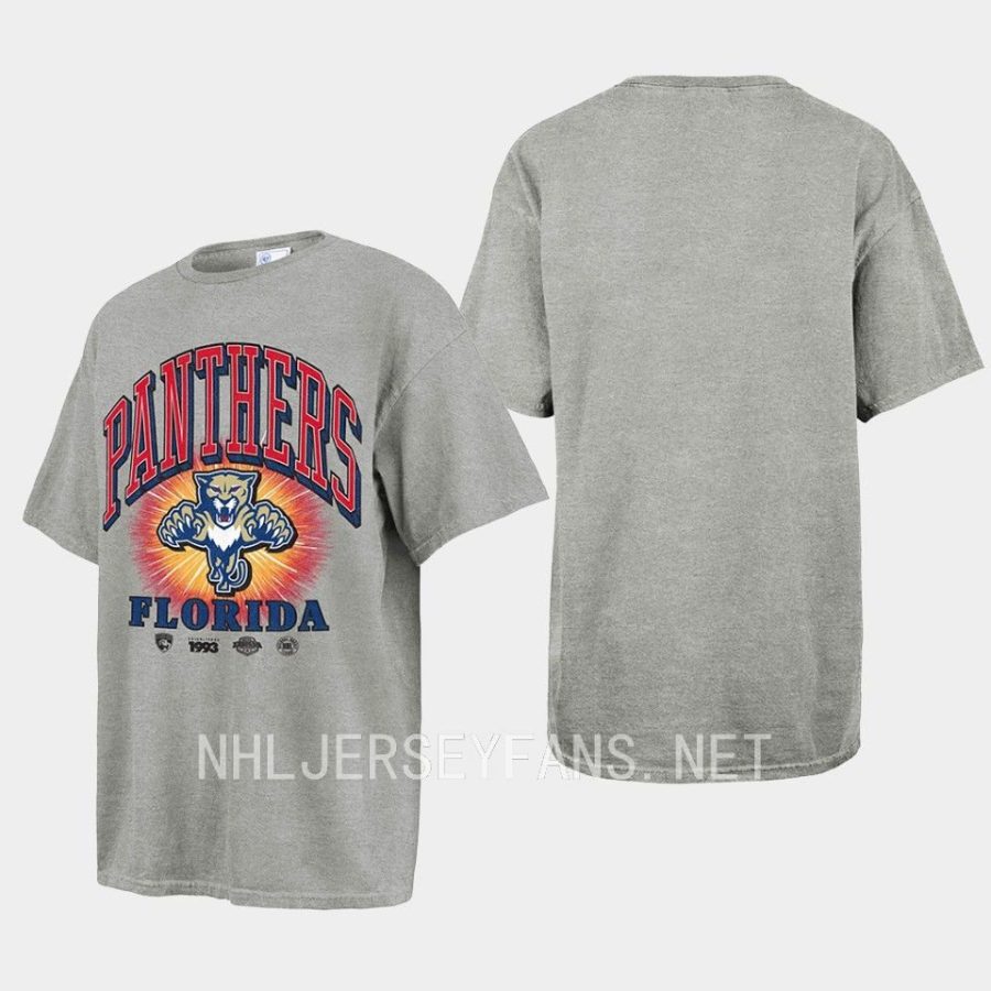 florida panthers gray vintage 47 tubular boyfriend tee t shirt