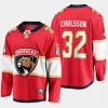 florida panthers lucas carlsson home breakaway player jersey red