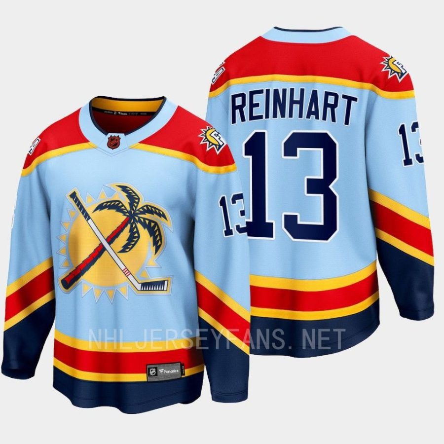 florida panthers sam reinhart special edition 2.0 2022 breakaway retro jersey blue