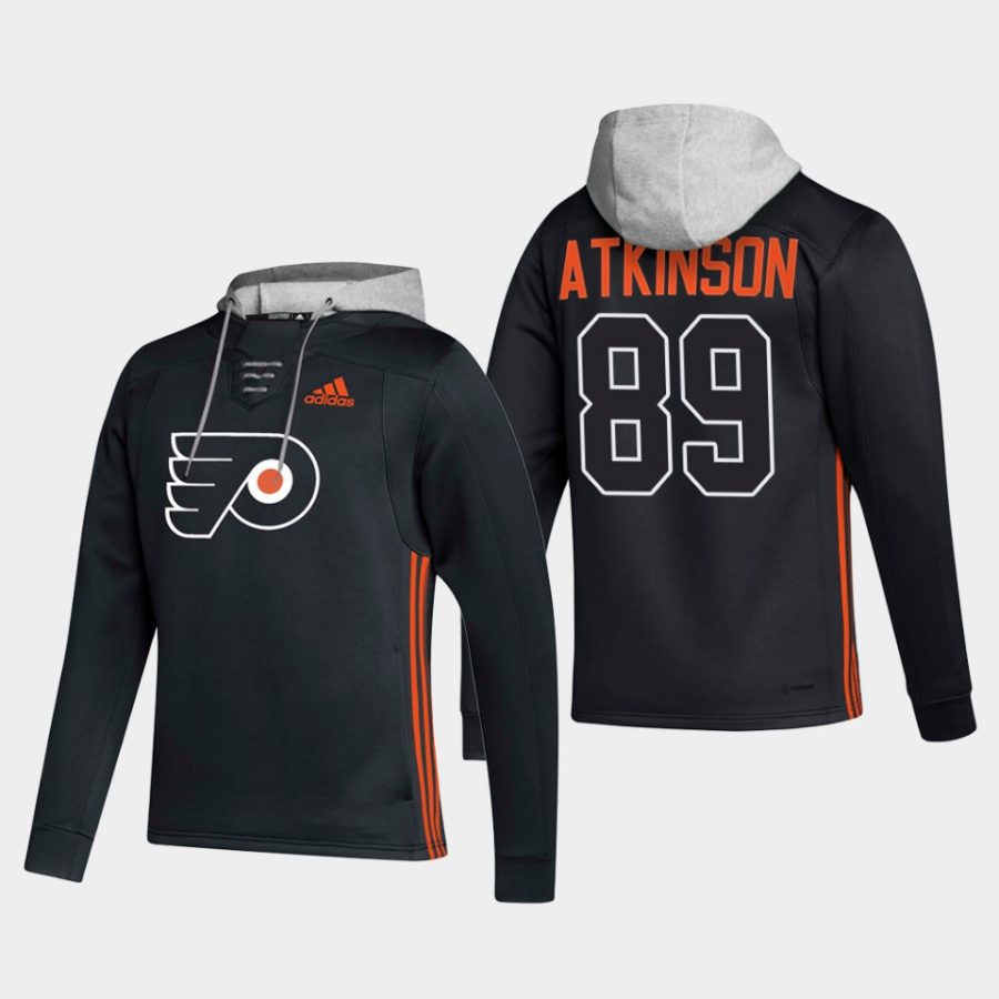 flyers cam atkinson black skate lace up hoodie