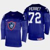 france hockey jordann perret 2022 iihf world championship away jersey navy