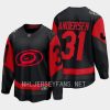 frederik andersen hurricanes black 2023 nhl stadium series breakaway player jersey