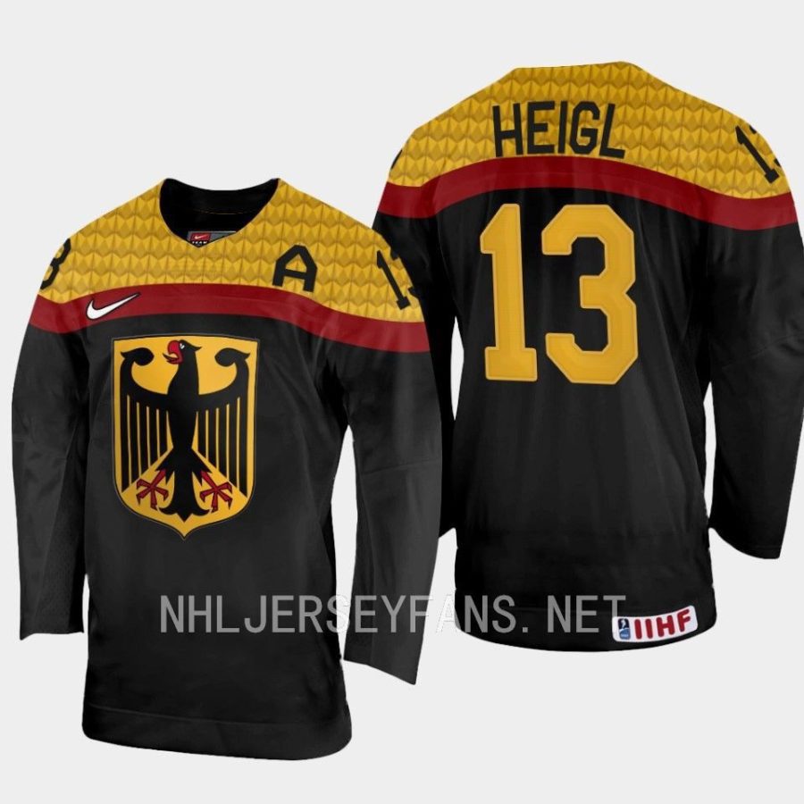 germany nikolaus heigl 2023 iihf world junior championship away jersey black