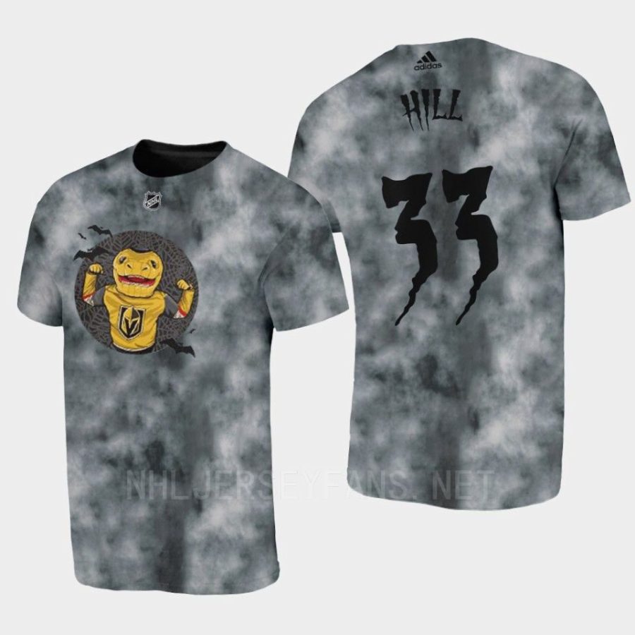 golden knights adin hill gray vgk halloween tie dye t shirt