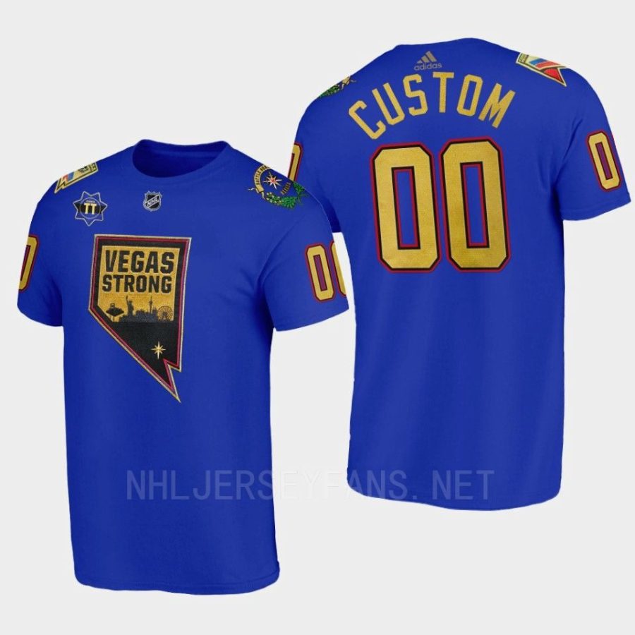 golden knights custom bluefirst respondersthentic 2022nevada day t shirt