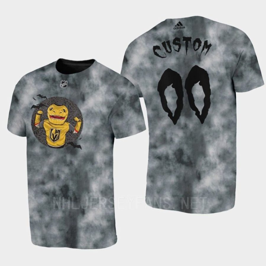 golden knights custom gray vgk halloween tie dye t shirt