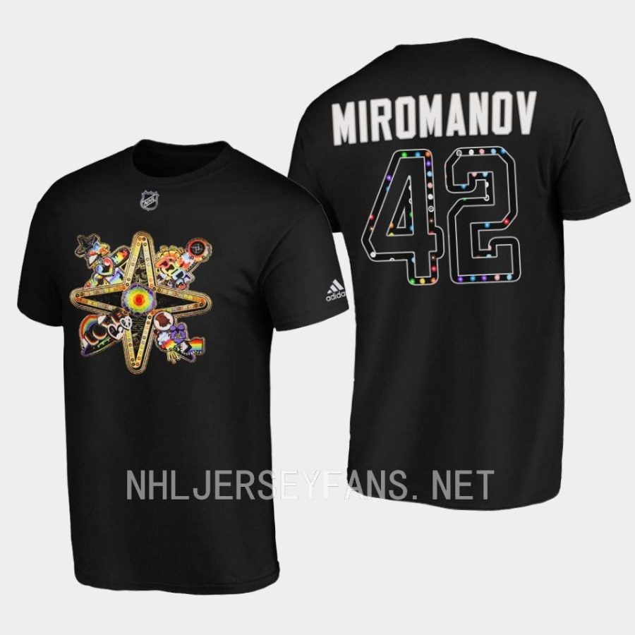 golden knights daniil miromanov black 2023 pride knight swords t shirt