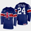 great britain hockey joshua tetlow 2022 iihf world championship away jersey navy