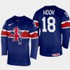 great britain hockey lewis hook 2022 iihf world championship away jersey navy