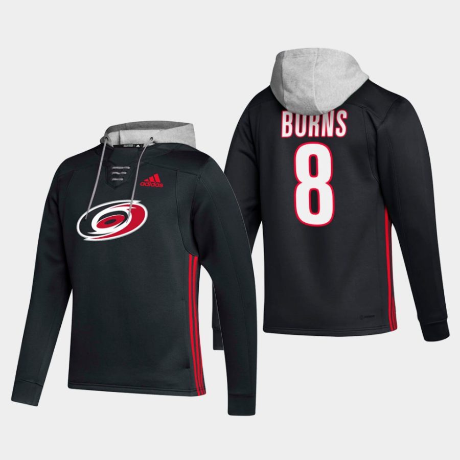 hurricanes brent burns black skate lace up hoodie