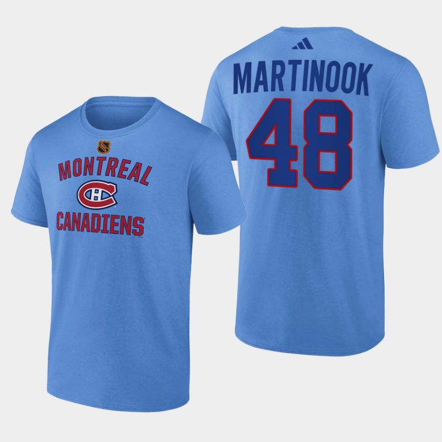 hurricanes jordan martinook blue wheelhouse reverse retro 2.0 t shirt