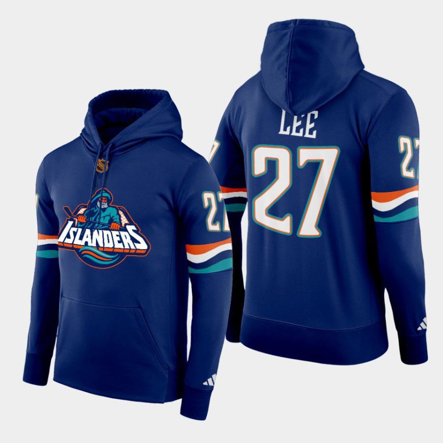 islanders anders lee navy reverse retro 2.0 special edition hoodie