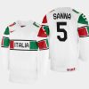 italy hockey marco sanna 2022 iihf world championship home jersey white