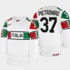 italy hockey phil pietroniro 2022 iihf world championship home jersey white