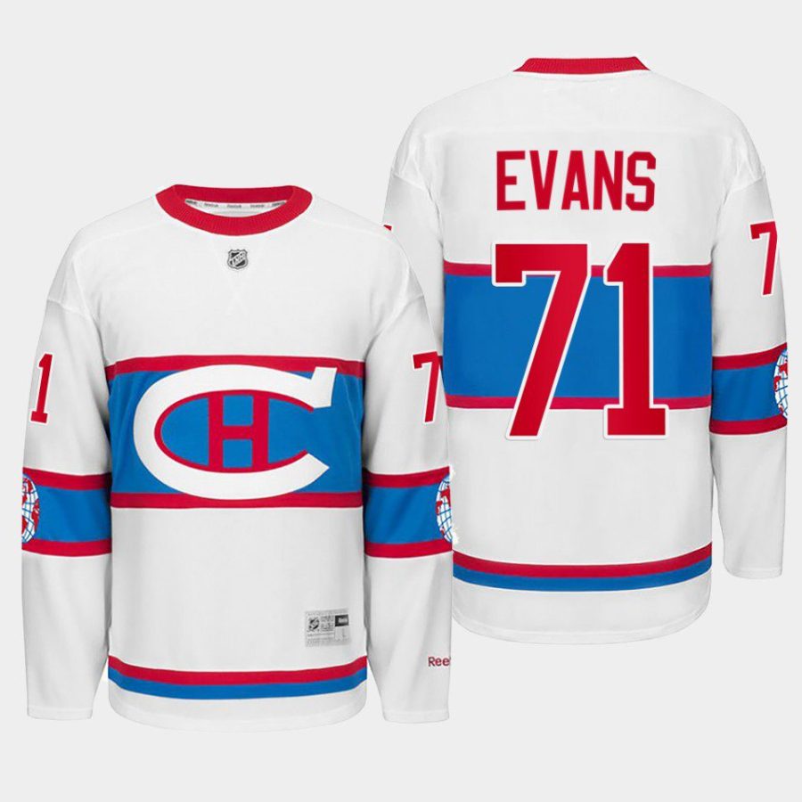 jake evans canadiens white winter classic 2016 throwback jersey