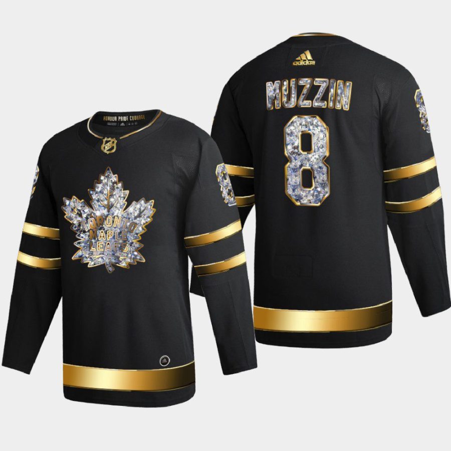 jake muzzin maple leafs black 2022 stanley cup playoffs diamond edition authentic jersey