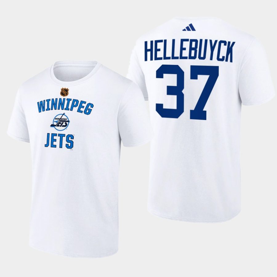 jets connor hellebuyck white reverse retro 2.0 wheelhouse t shirt