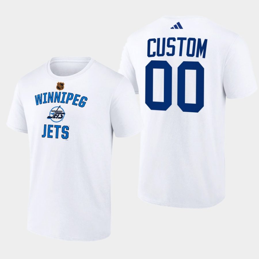 jets custom white reverse retro 2.0 wheelhouse t shirt