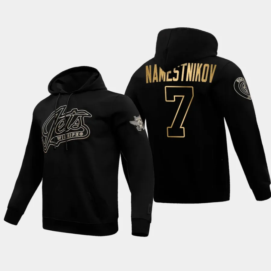 jets vladislav namestnikov black gold pullover hoodie