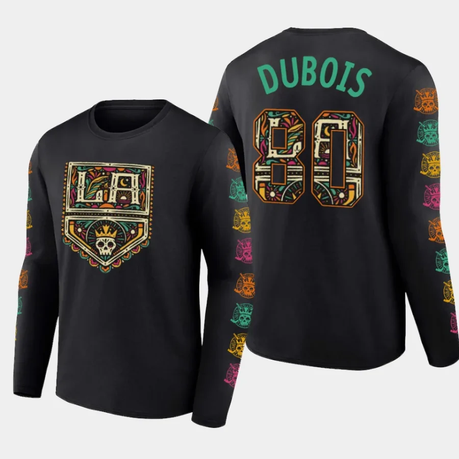 kings pierre luc dubois black 2023 dia de muertos long sleeve t shirt