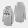 kings women heather gray city graphic fleece pullover hoodie