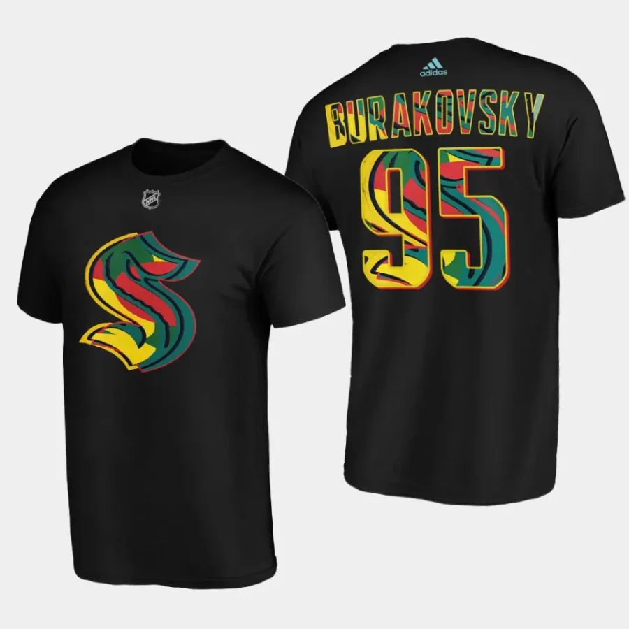 kraken andre burakovsky black 2024 black history night special t shirt