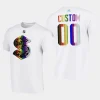 kraken custom white special 2024 pride night t shirt