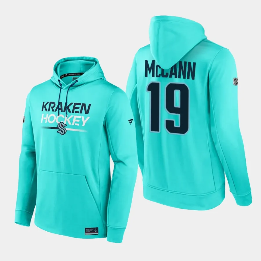 kraken jared mccann blue authentic pro pullover hoodie