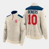 kraken matty beniers cream 2024 nhl winter classic authentic pro hoodie