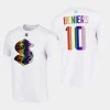 kraken matty beniers white special 2024 pride night t shirt